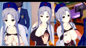 [Eroge Koikatsu! ] Touhou Hachiei Rin rubs her boobs and rolls H! 3DCG Big Breasts Anime Video (Touhou Project) [Hentai Game]